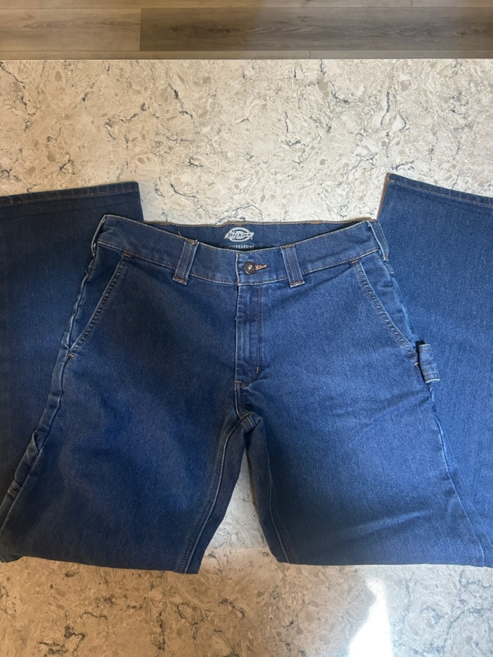 Dickies Men's Straight-Leg Indigo Blue Work Jeans
